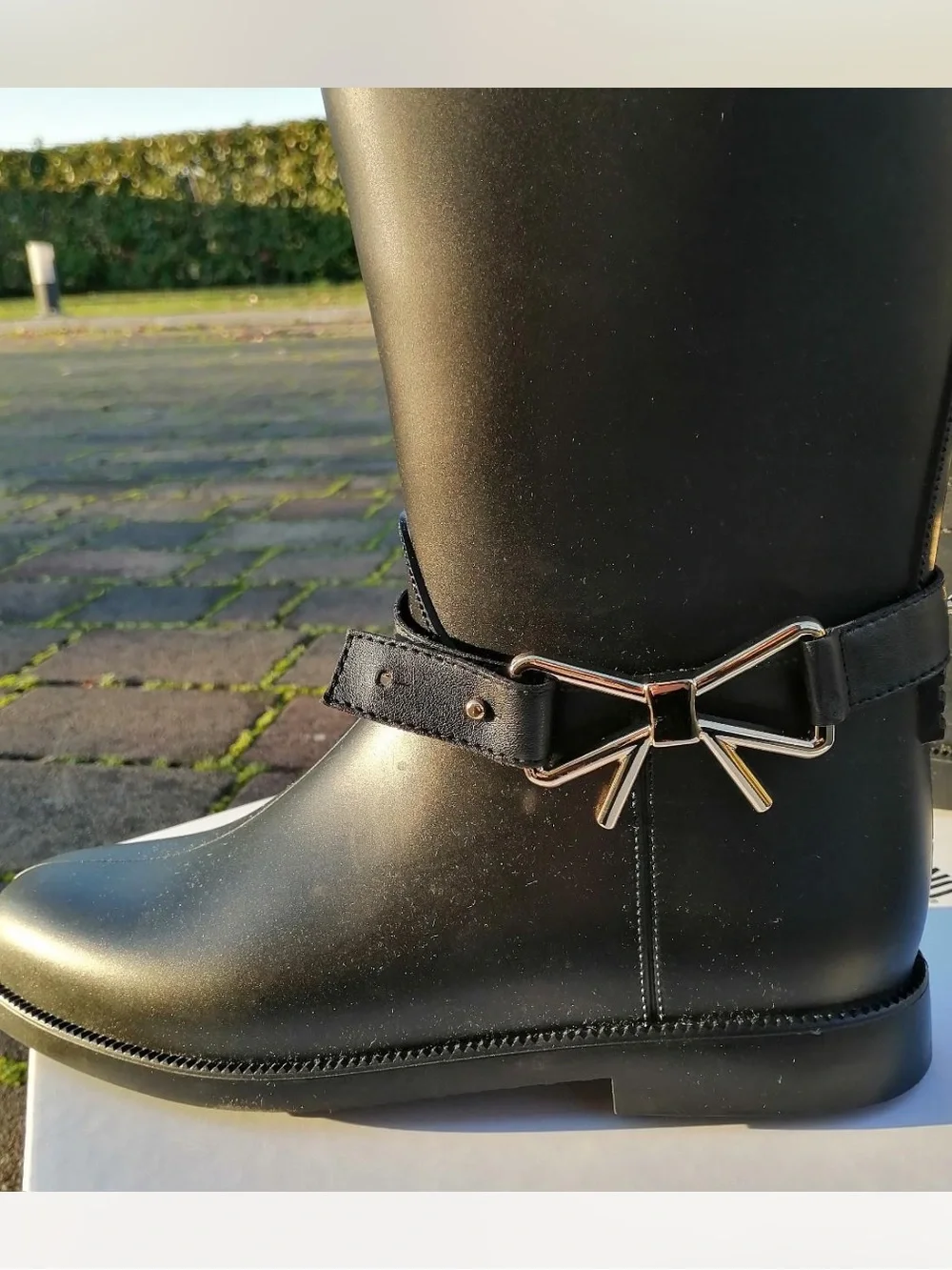Moschino Cheap and Chic Black Leather Boots NWT